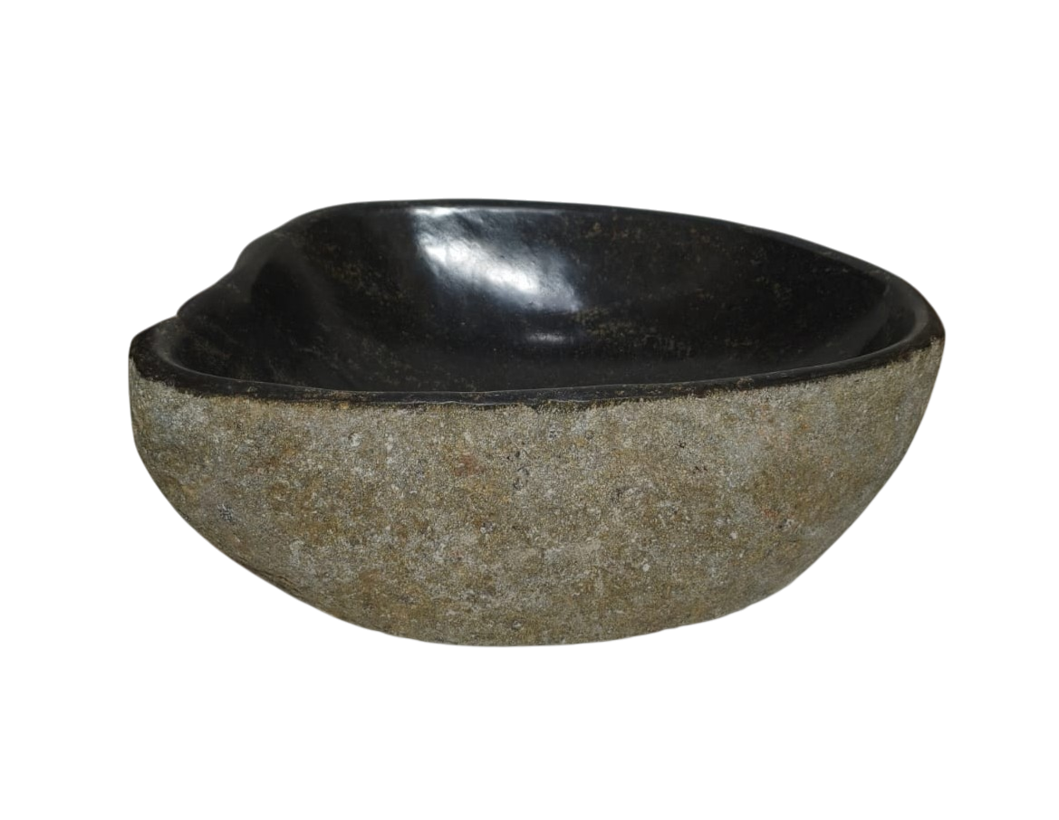 Cuba Lavabo Banheiro Apoio Sobrepor Riverstone Pedra Natural