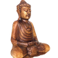 Estátua Buda Decorativo Madeira 30cm