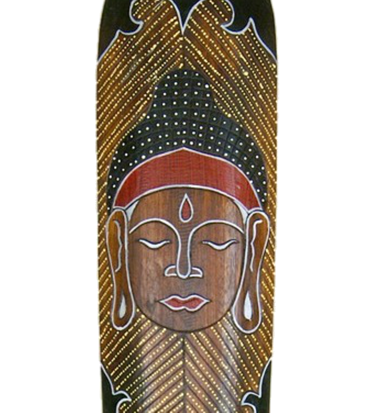 Máscara decorativa de Buda con ceño fruncido de Bali 100 cm