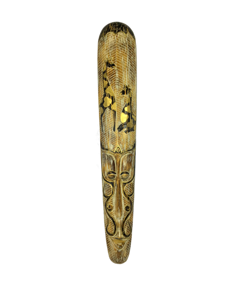 Máscara decorativa de jirafa de Bali 100 cm