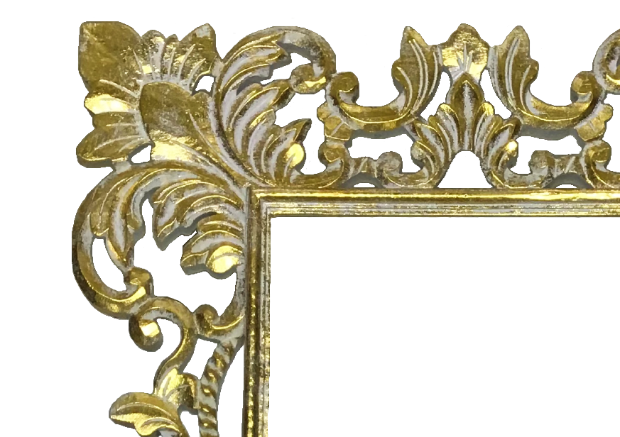 Marco de espejo tallado 60cm x 40cm