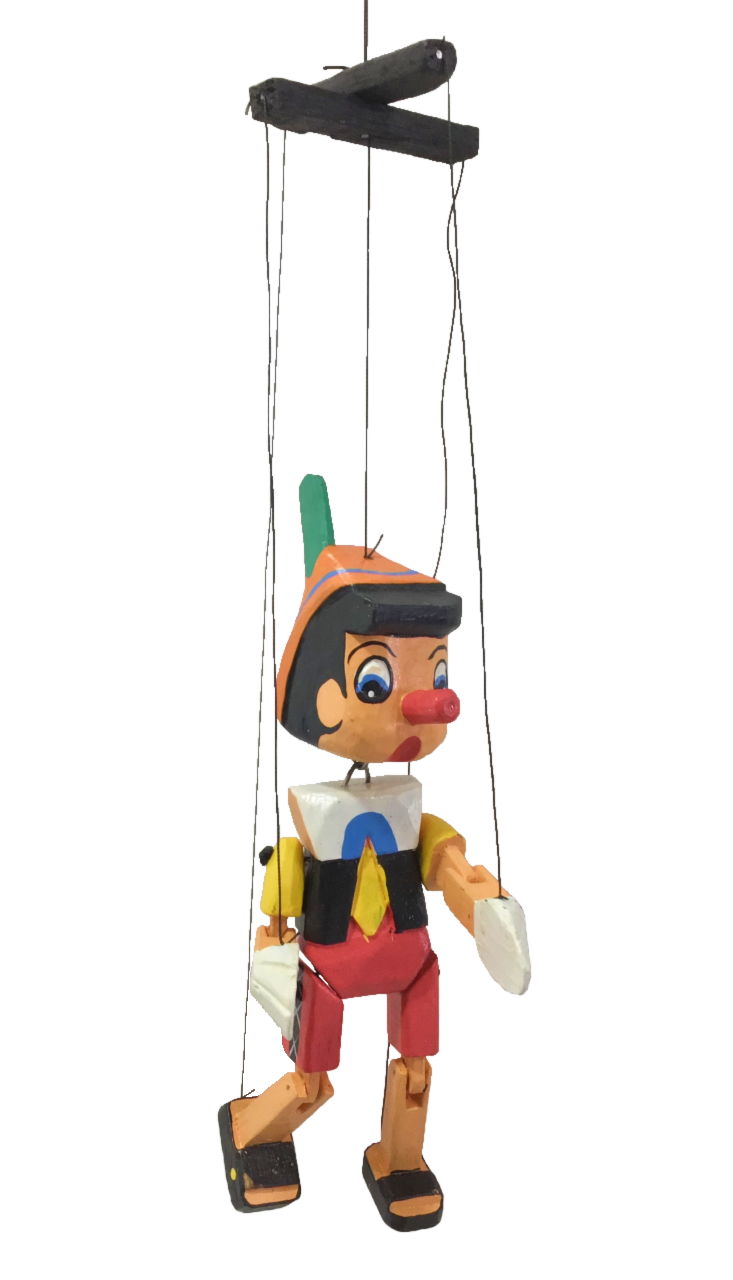 Marioneta Pinocho Madera Bali 22cm